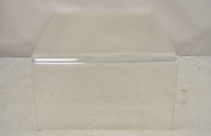 Vintage Mid Century Modern Large 42 x 30 Lucite Waterfall Coffee Table