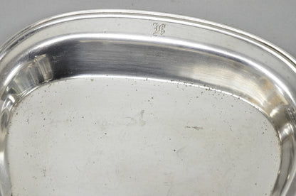 Vintage Bernard Rice's Sons Inc Silver Plated Crumb Catcher Silent Butler Set