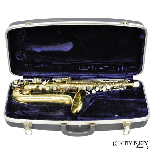 Vintage Conn USA M52762 "Shooting Star" Brass Alto Band Saxophone in Case