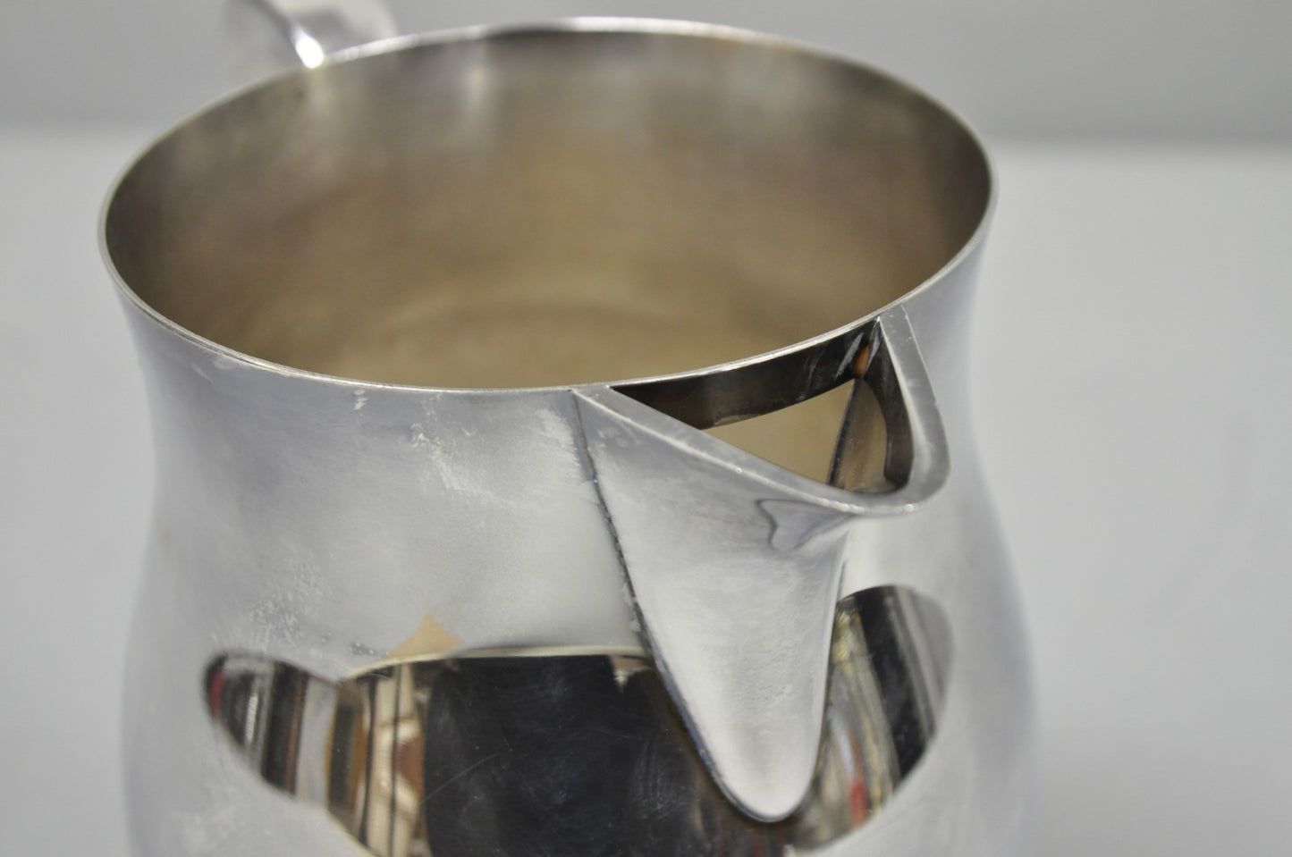 Vintage Bristol Silverplate by Poole B54 Silver Plated Bulbous Water Pitcher