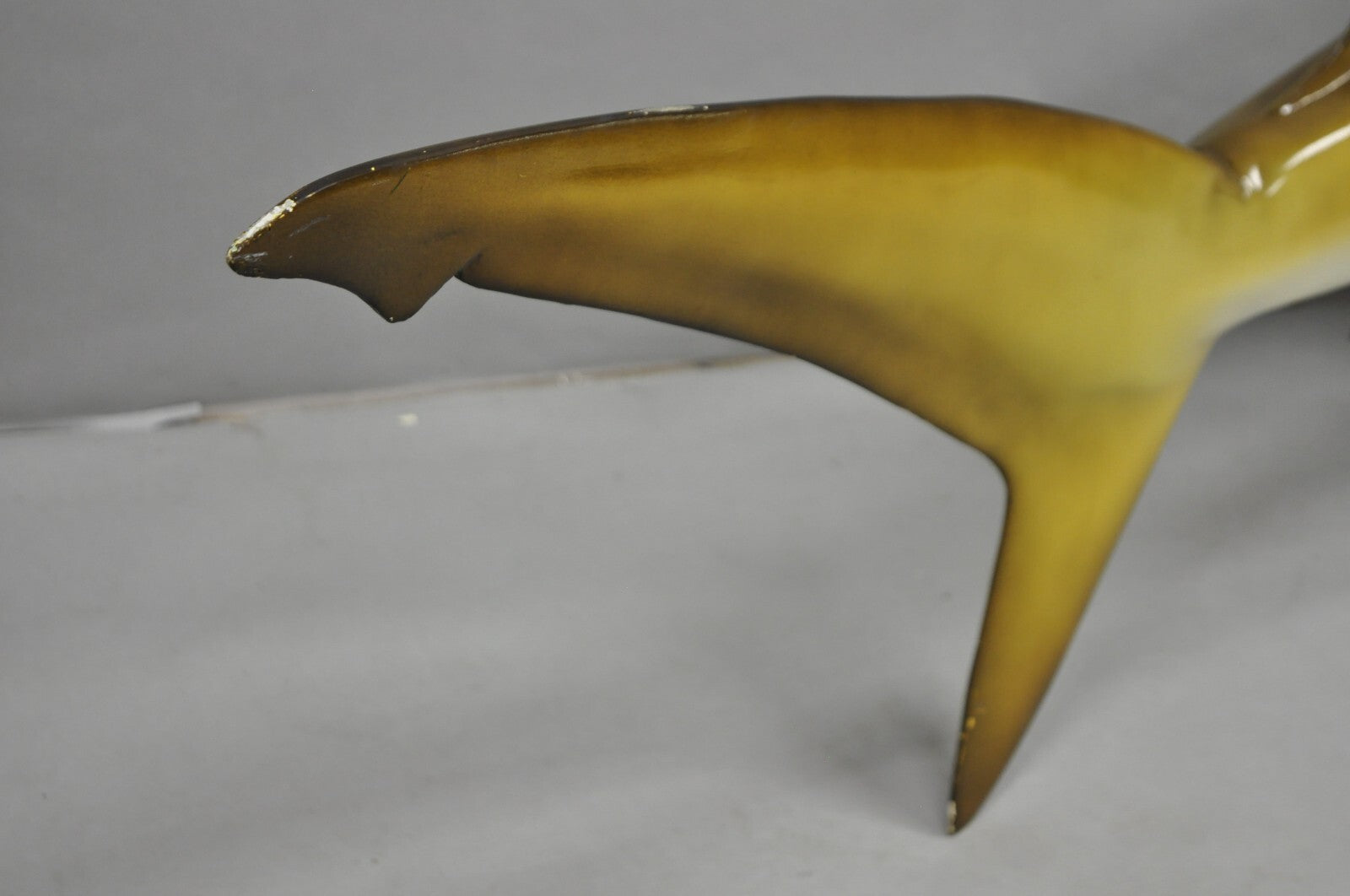 Vintage PFlueger 77" Large Fiberglass Mako Shark Replica Wall Mount Display