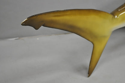 Vintage PFlueger 77" Large Fiberglass Mako Shark Replica Wall Mount Display