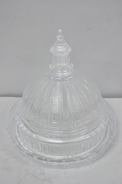 Shannon Design of Ireland Round Clear Cut Crystal Capitol Dome Cake Plate Stand