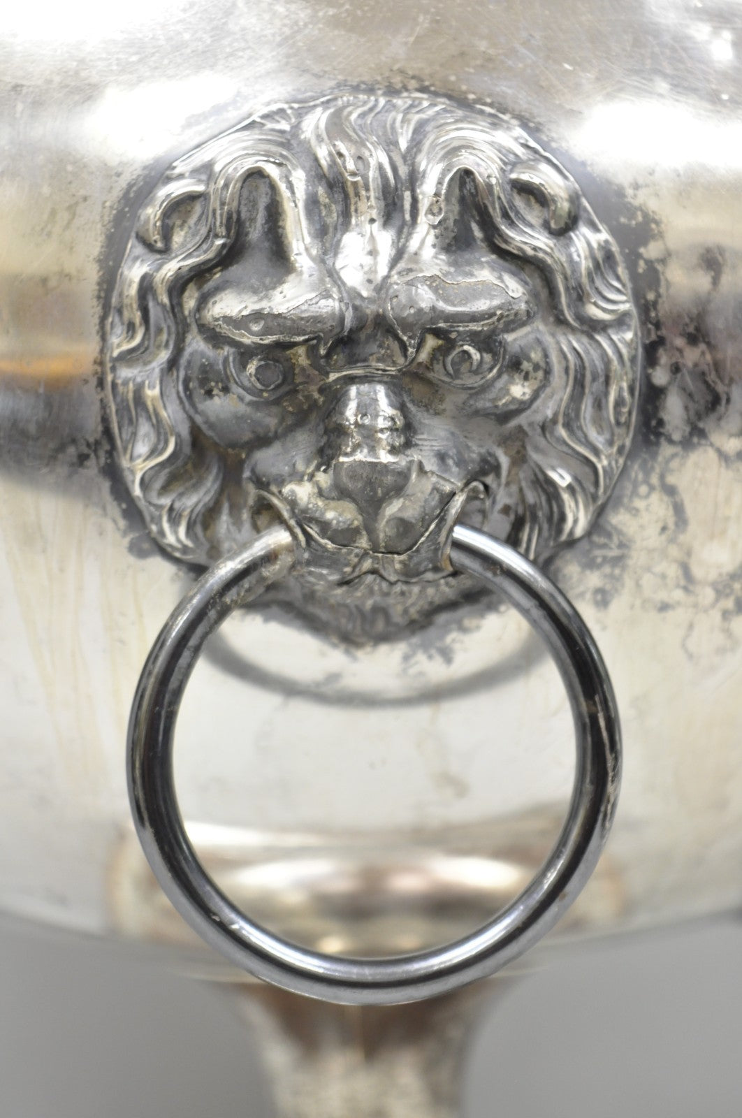 Antique English Regency Silver Plated "Whiskey Barrel" Samovar w/ Lions by B&W