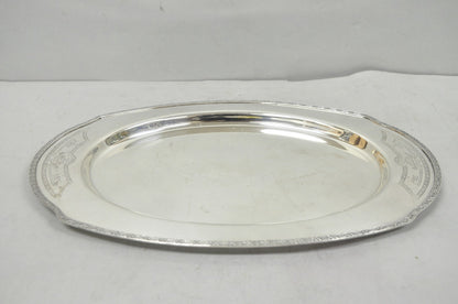 Vintage Victorian Benedict Hammer Craft 302 Silver Plated Harvest Serving Tray