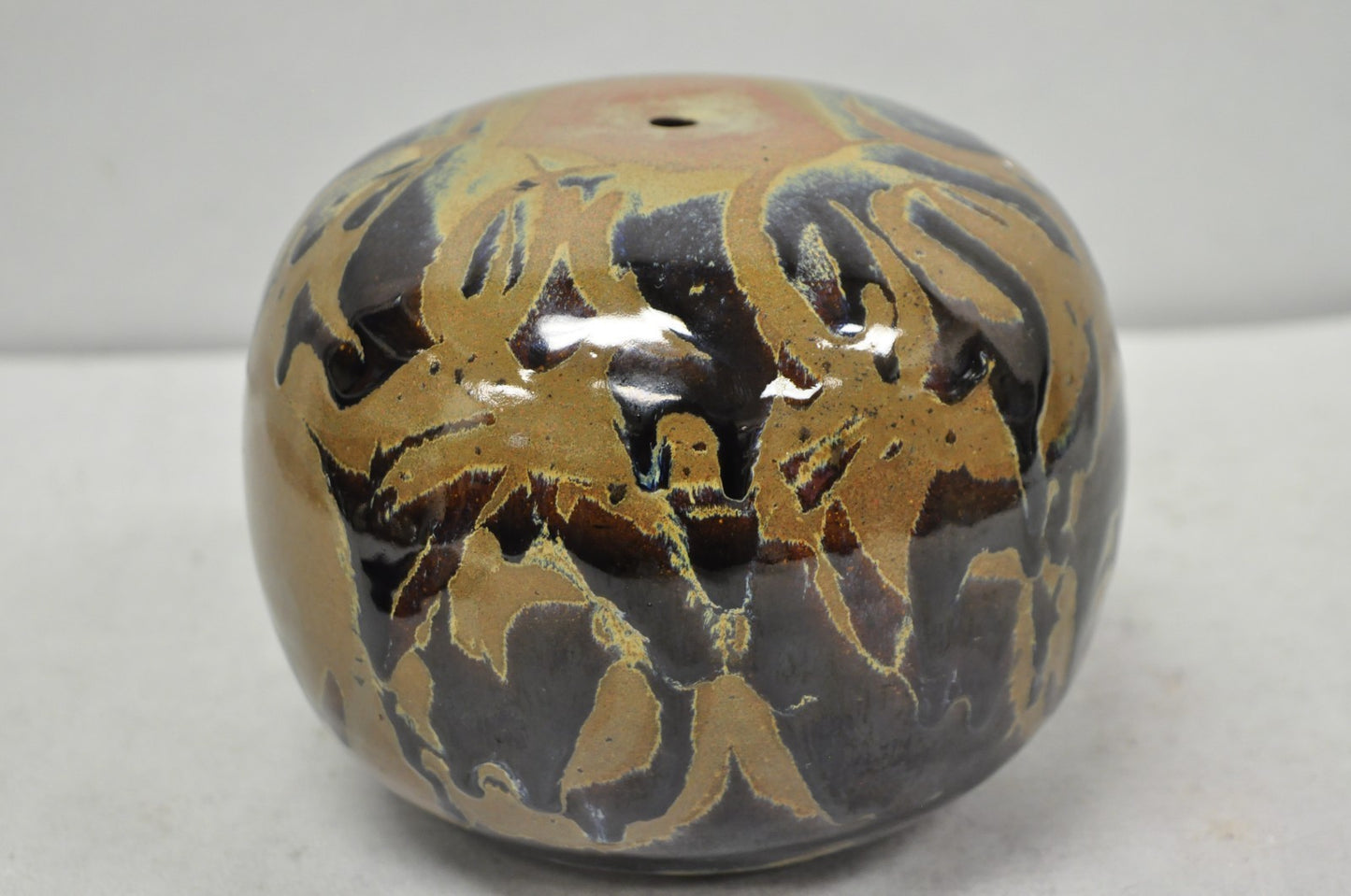 Vintage Alisa Liskin Claussen Studio Signed Ceramic Glazed Pottery Vessel Vase