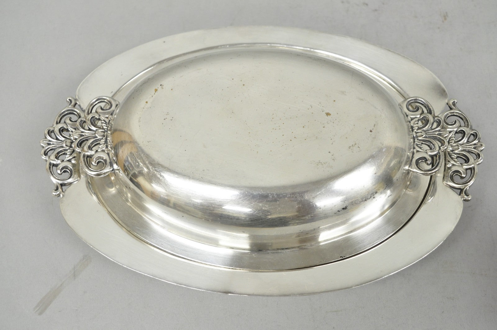 Vintage Reed & Barton Nordic 1152 Silver Plated Covered Vegetable Serving Dish