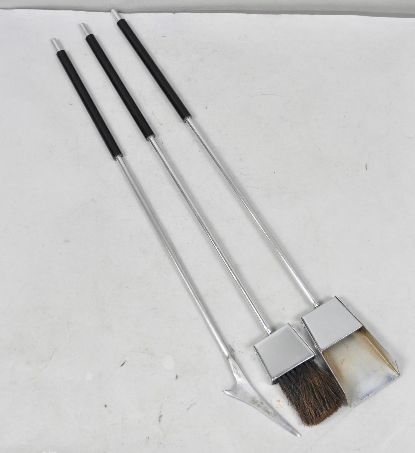 Danny Alessandro Albrizzi Vintage Modernist Lucite & Chrome Fireplace Tool Set