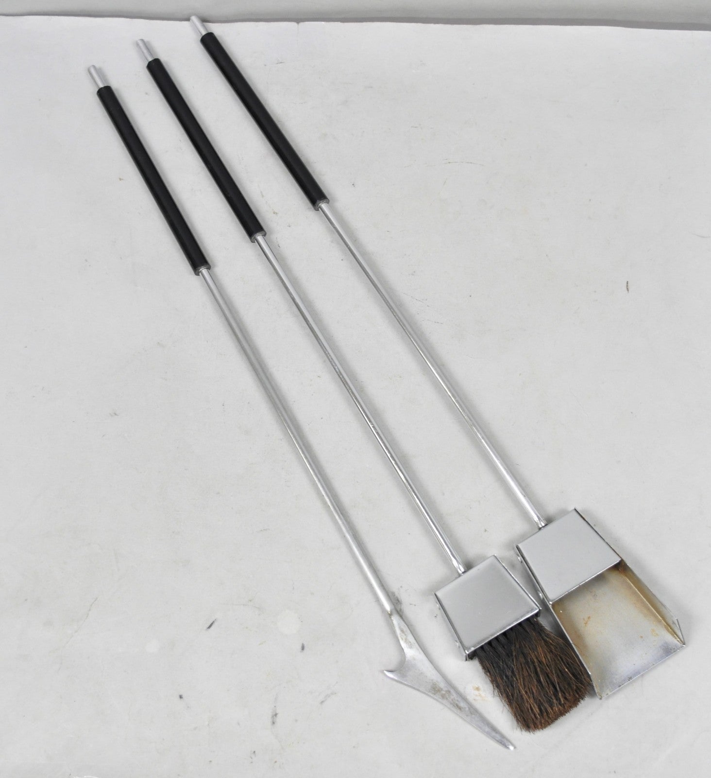 Danny Alessandro Albrizzi Vintage Modernist Lucite & Chrome Fireplace Tool Set