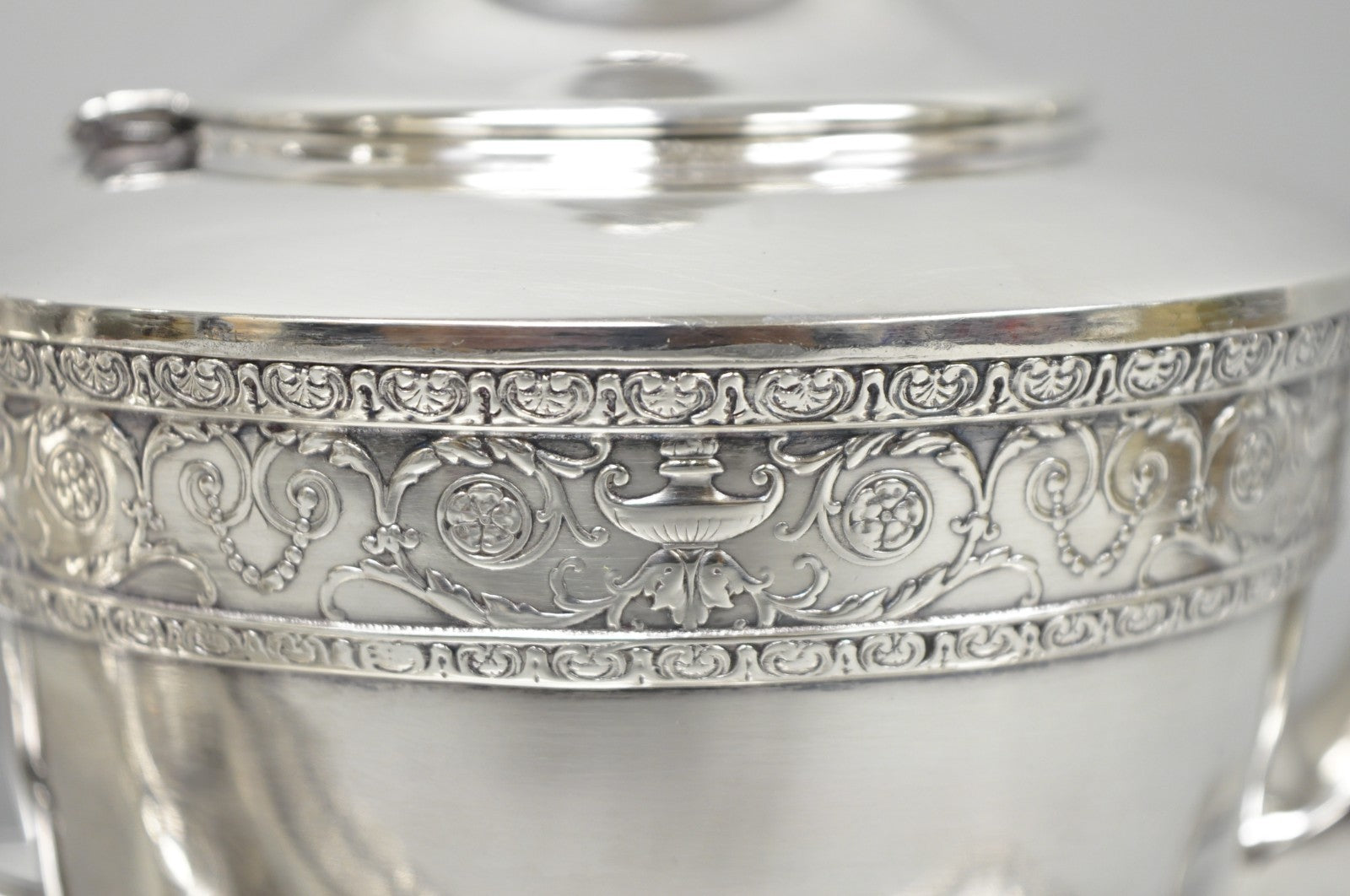 Antique Bernard Rices Sons Antique Edwardian Silver Plated Tea Service, 5 pc Set