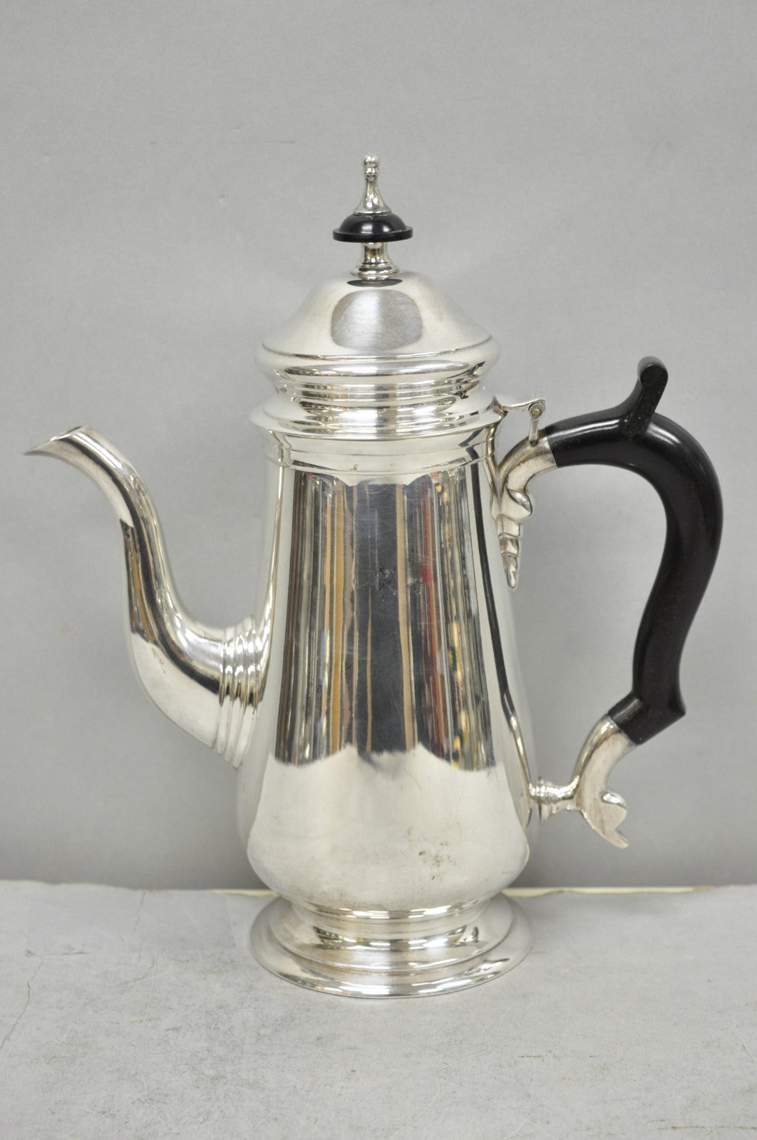 Antique Leonard Art Deco Silver Plated Teapot Coffee Pot w/ Celluloid Handle