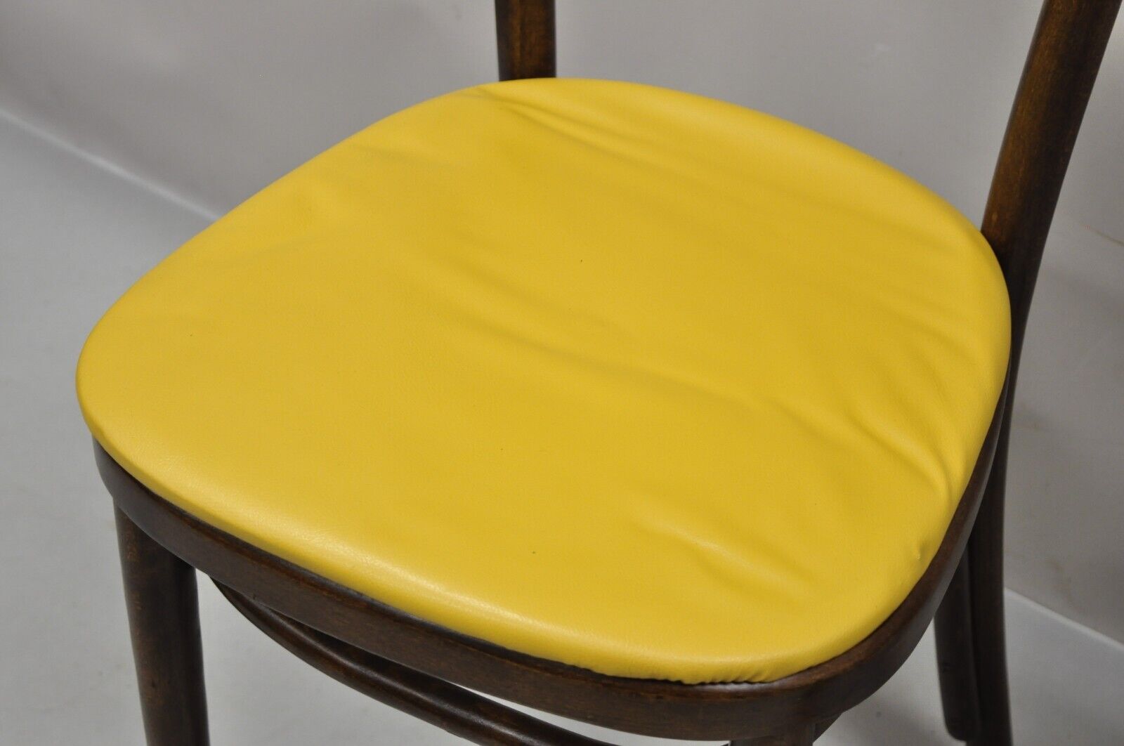 Vintage GAR Products Yellow Bentwood Ice Cream Parlor Side Chair - a Pair