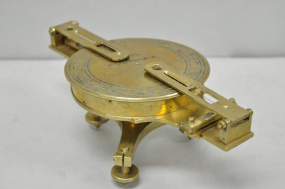 Vintage Victorian Ash & Son Makers Brass Maritime Ship Compass Birmingham Cover