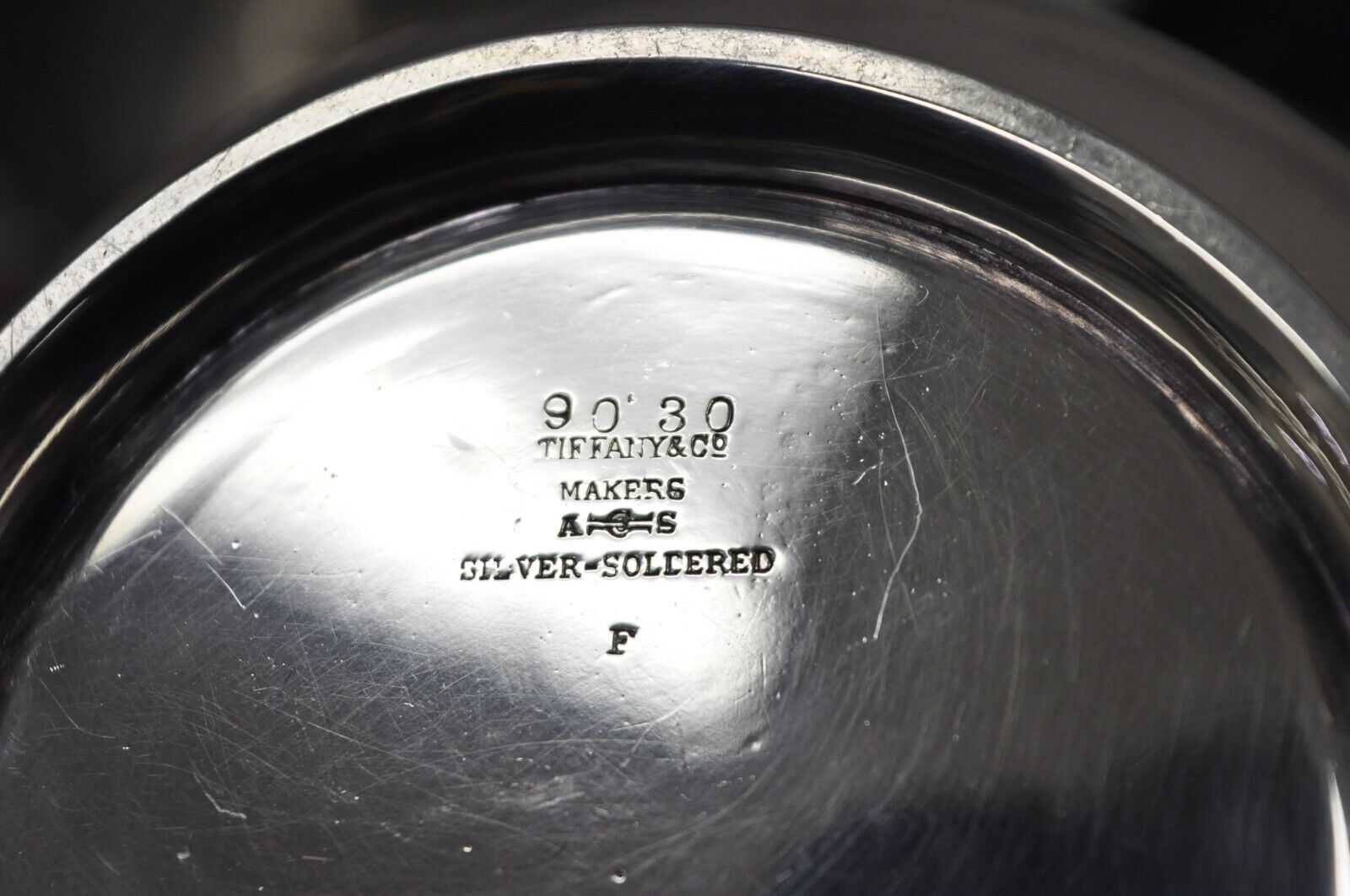 Antique Tiffany & Co Silver Soldered 90-30 Silver Plated Cheese Butter Dish