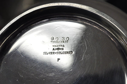 Antique Tiffany & Co Silver Soldered 90-30 Silver Plated Cheese Butter Dish
