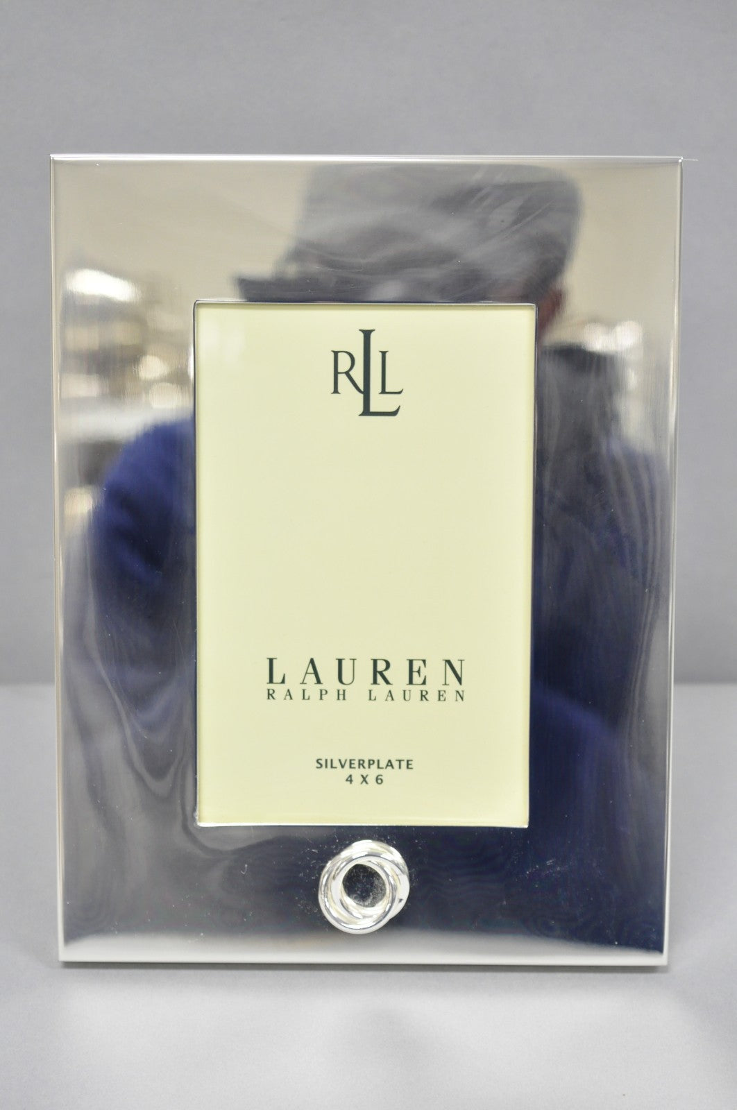 Lauren Ralph Lauren "Vows" Silver Plated 4x6 Wedding Photo Picture Frame