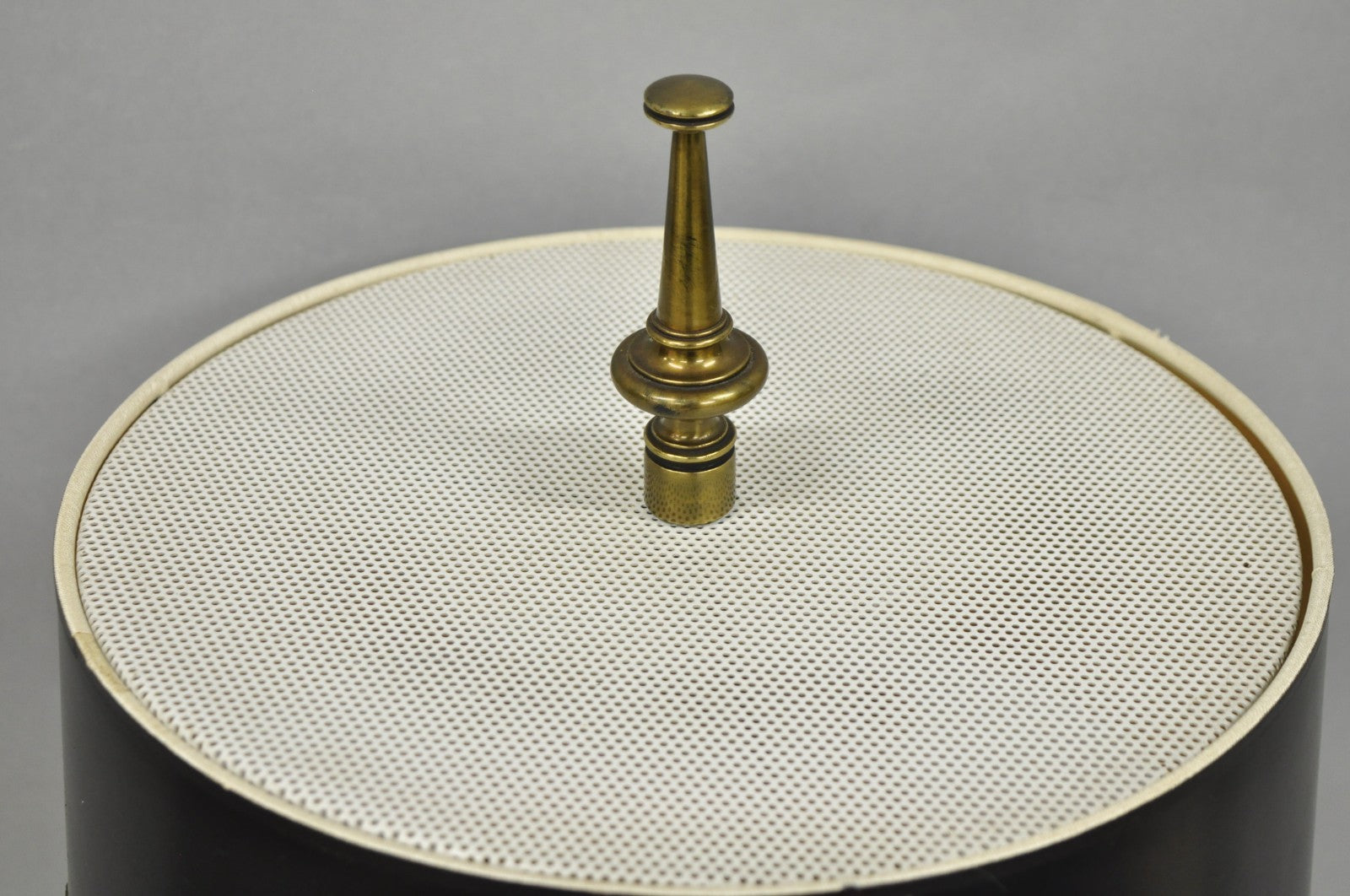 Vintage French Empire Style Brass Candlestick Bouillotte Desk Table Lamp