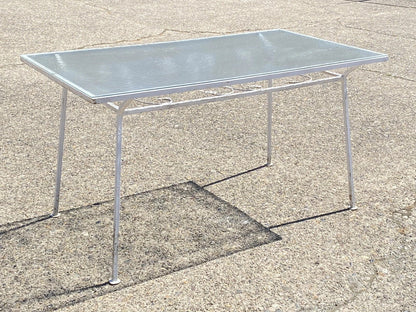 Vintage John Salterini Grapevine Wrought Iron Garden Patio Dining Set - 7 Pc Set