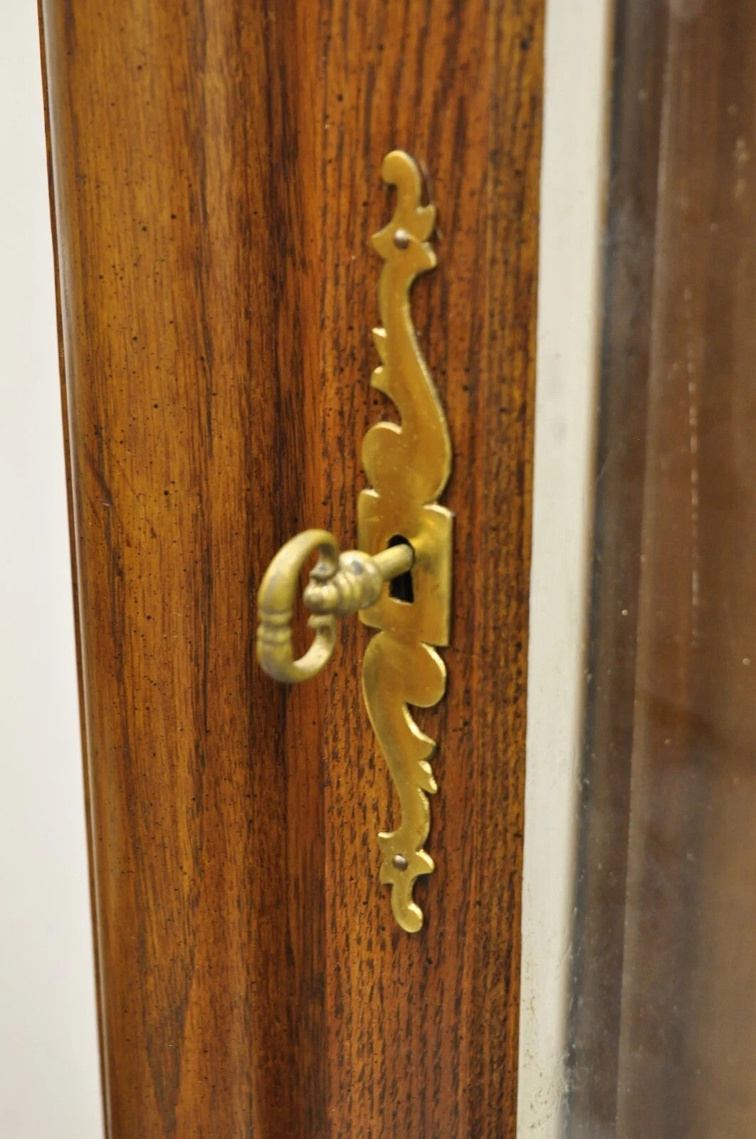 Vintage "The Walden Ridge" Ridgeway Standing Oak Tall Case Grandfather Clock