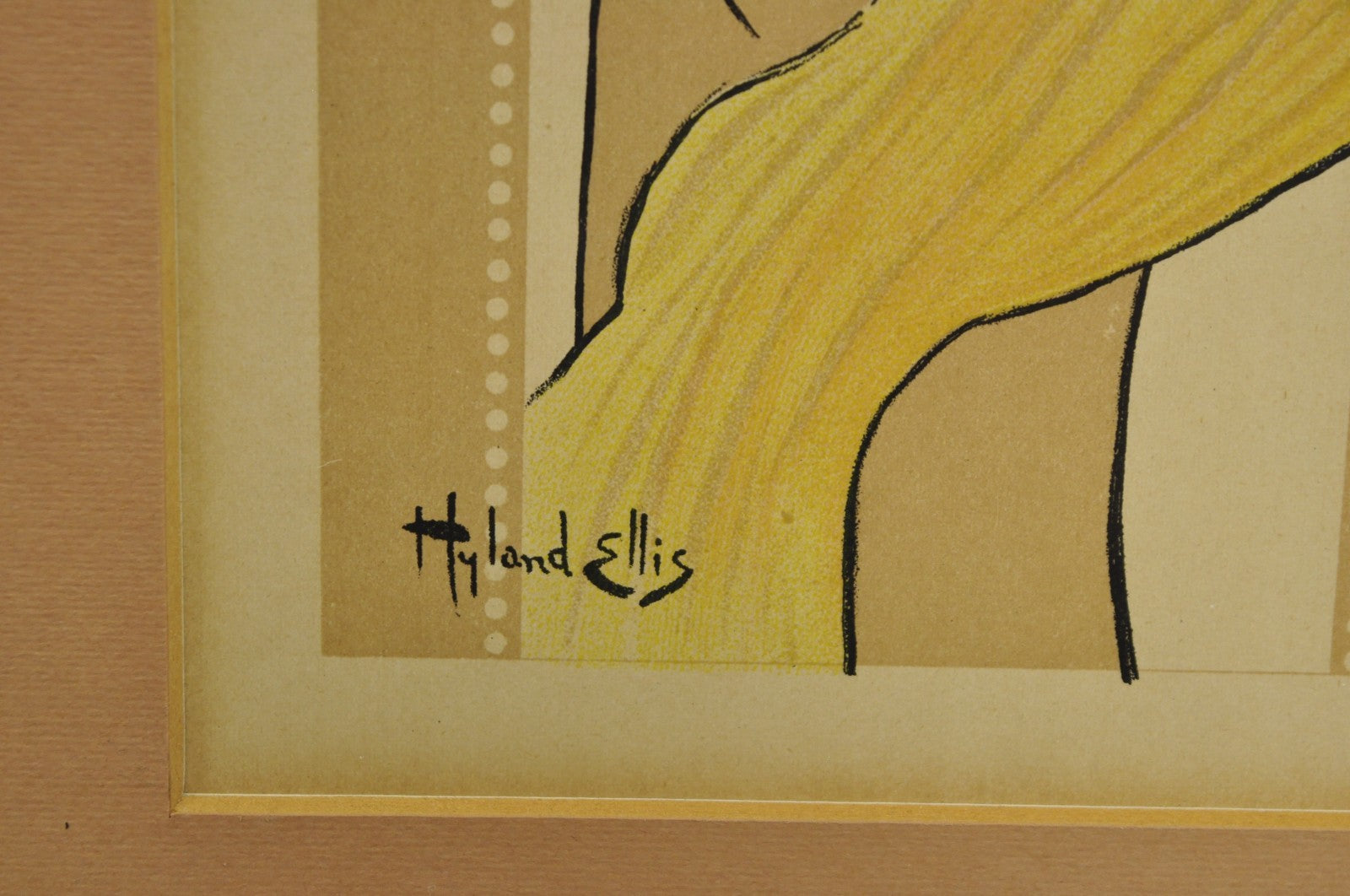 Hyland Ellis "The Gay Parisienne" Framed Lithograph Print Les Maitres de lAffice