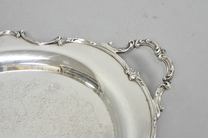 Vintage 1847 Rogers Bros "Reflection" Silver Plated Oval Serving Platter Tray