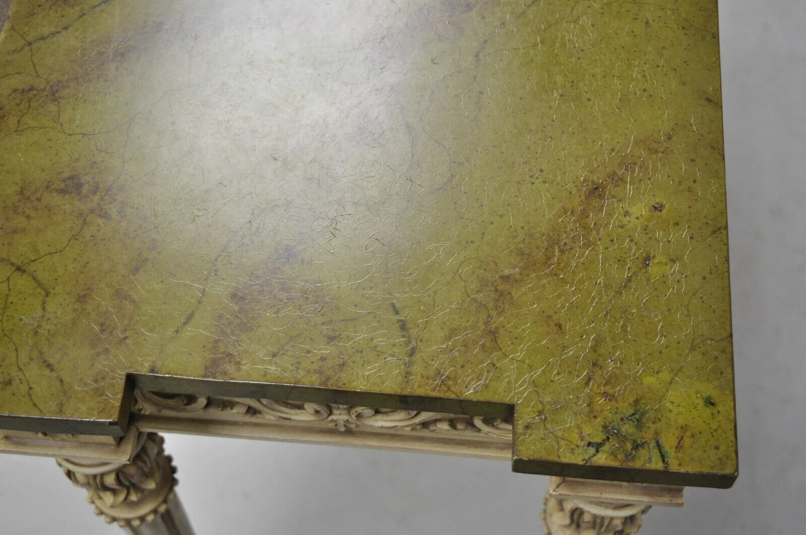 Karges Italian Neoclassical Swedish Style Carved Console Table with One Drawer