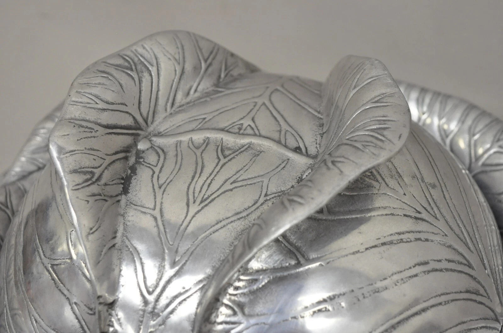 Vintage Arthur Court 1979 Cabbage Lettuce Tureen Serving Bowl Spoon Platter 3 pc