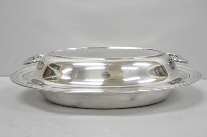 Vintage Wallace N6706 Silver Plated Large Oval 15" Covered Serving Dish