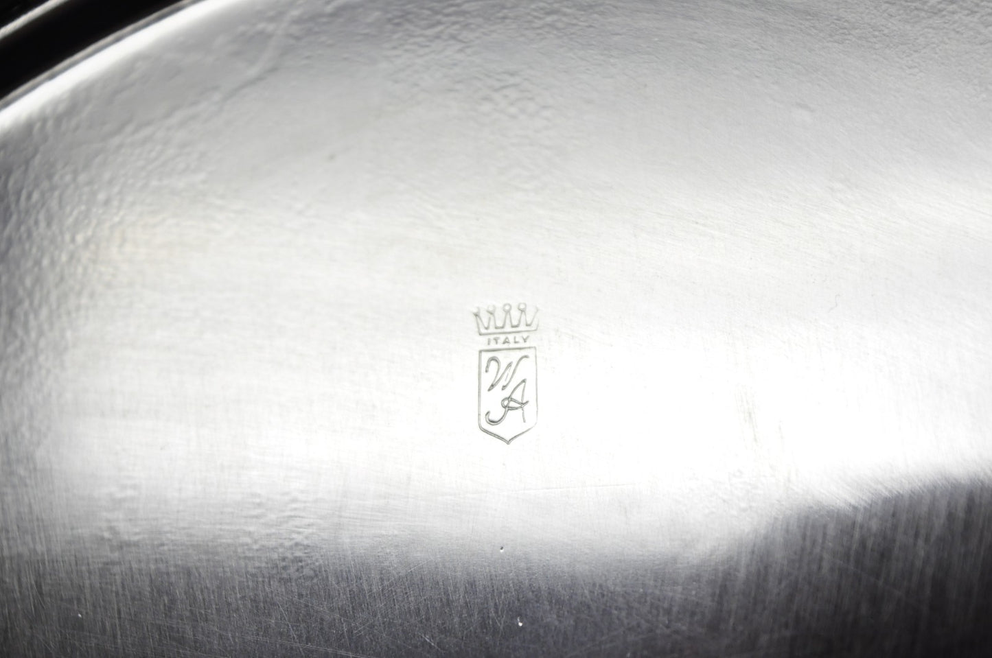 Vintage William Adams WA Italy Silver Plated Oval Raised Gallery Bar Tray