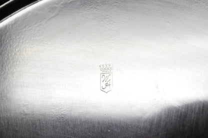 Vintage William Adams WA Italy Silver Plated Oval Raised Gallery Bar Tray