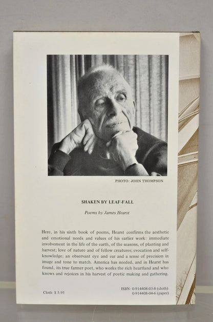 Shaken by Leaf-Fall: Poems by James Hearst Kylix Press (Hardcover) 1976 NOS