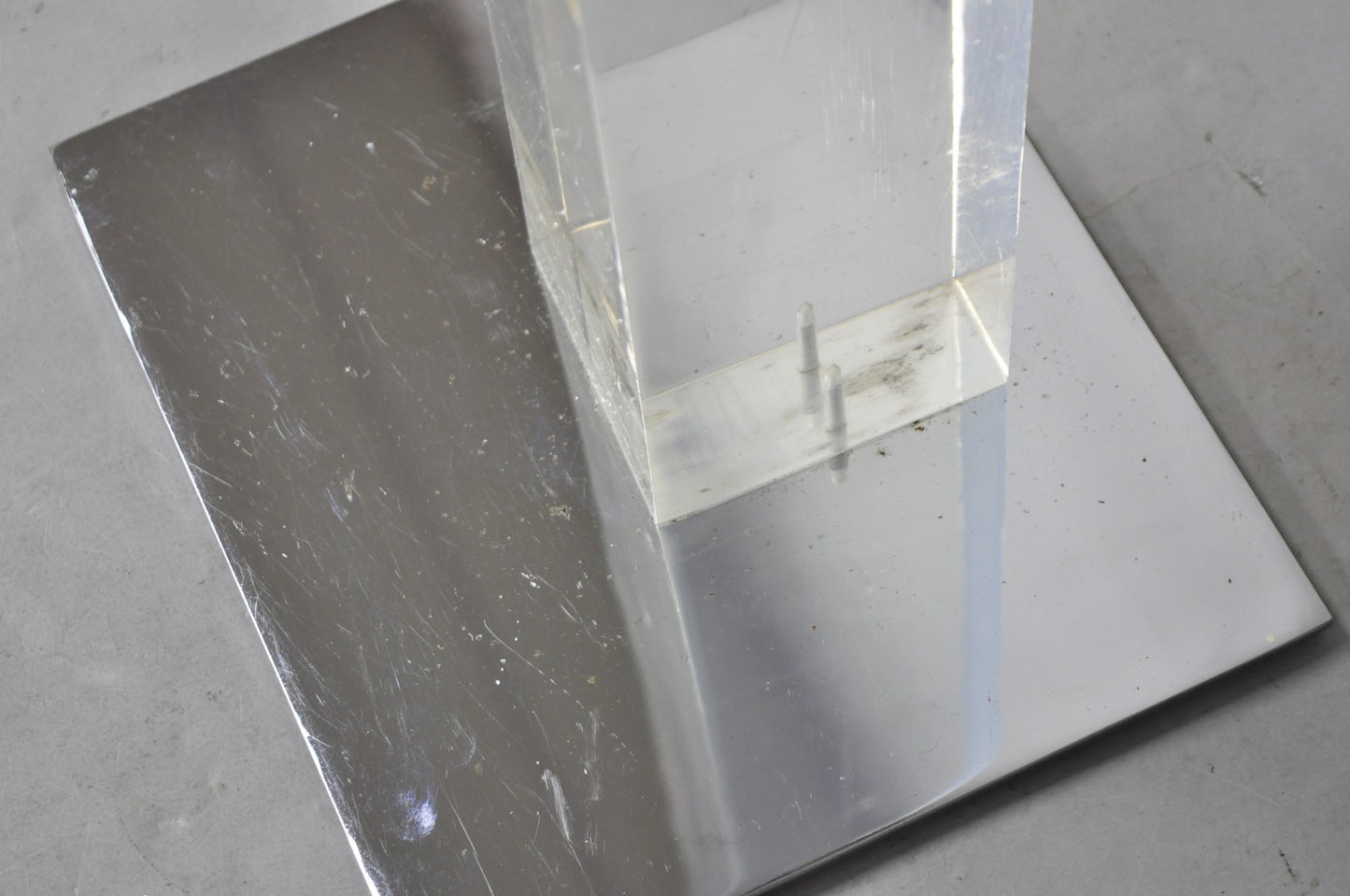 Danny Alessandro Albrizzi Vintage Modernist Lucite & Chrome Fireplace Tool Set