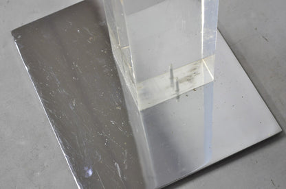 Danny Alessandro Albrizzi Vintage Modernist Lucite & Chrome Fireplace Tool Set