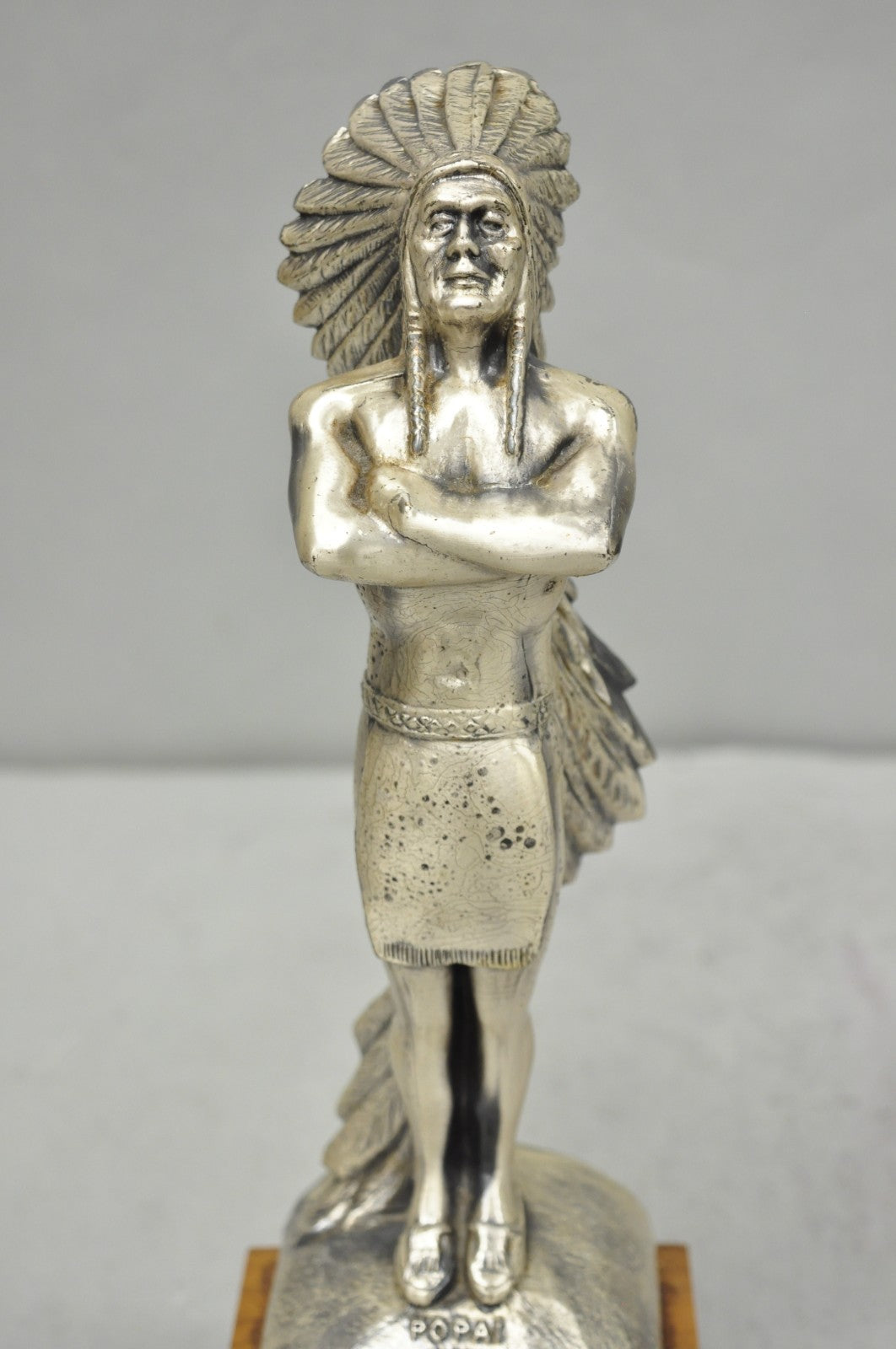 Vintage 1960s POPAI OMA Store Display Award Trophy Native American Chief Figure
