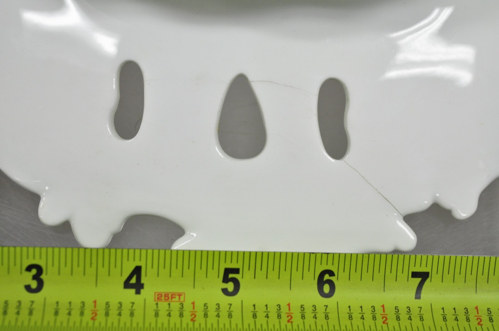 Antique Samuel Alcock Bone China Porcelain Dessert Plate Green w/ Flowers - Pair