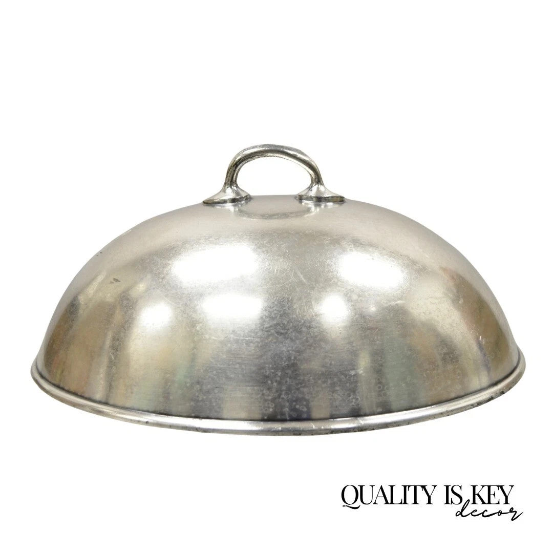 Antique Lexington Silver Plated Edwardian Oval Small Serving Platter Lid Dome