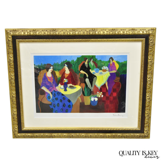 Itzchak Tarkay 2005 "Morning Social" Seriolithograph Signed and Framed w/ COA