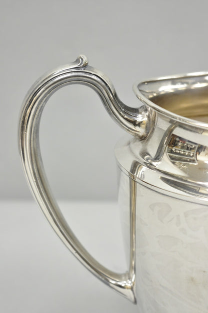 Vintage Oneida Briarcliff Victorian Silver Plated Water Pitcher