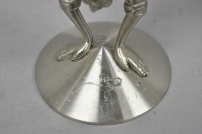 Vintage Royal Order of Jesters Figural Pewter Metal Award Goblet Chalice