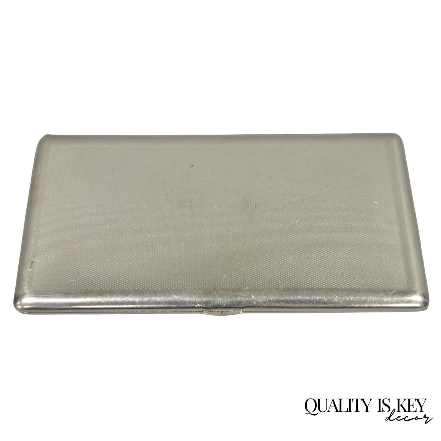 Vintage Art Deco Silver Plated Elegant Cigarette Case Holder Made in England