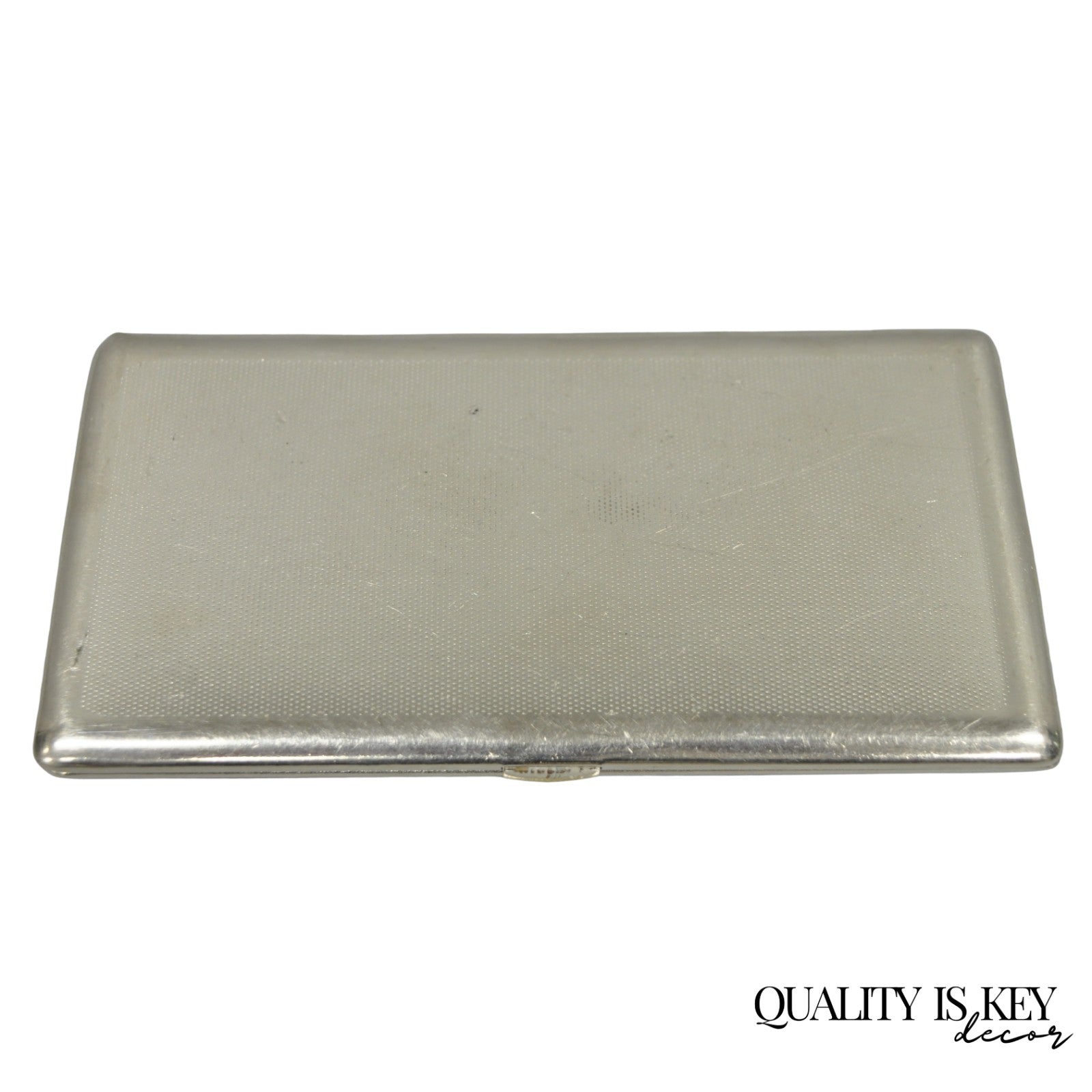 Vintage Art Deco Silver Plated Elegant Cigarette Case Holder Made in England