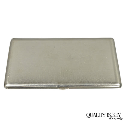 Vintage Art Deco Silver Plated Elegant Cigarette Case Holder Made in England