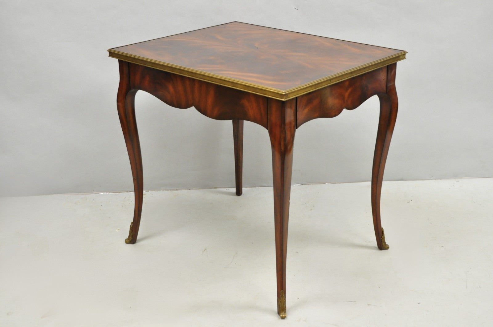 Ralph Lauren Noble Estate French Louis XV Mahogany One Drawer End Table - a Pair