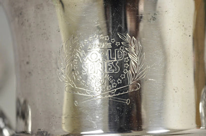 All State World Series Challenge 82 Baseball Silver Plated Trophy Cup Ice Bucket