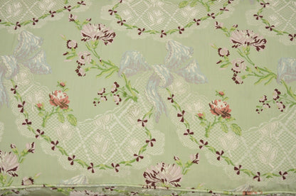 Antique Italian Renaissance Carved Walnut French Victorian Rams Head Green Sofa