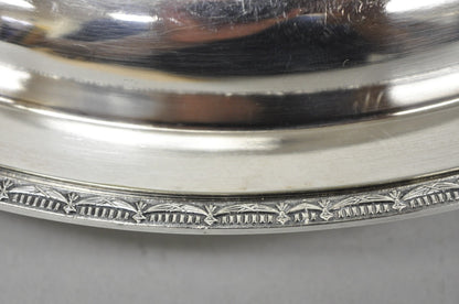 Vintage T&T Silver Plated Victorian Oval Vegetable Serving Platter w/ Drapes