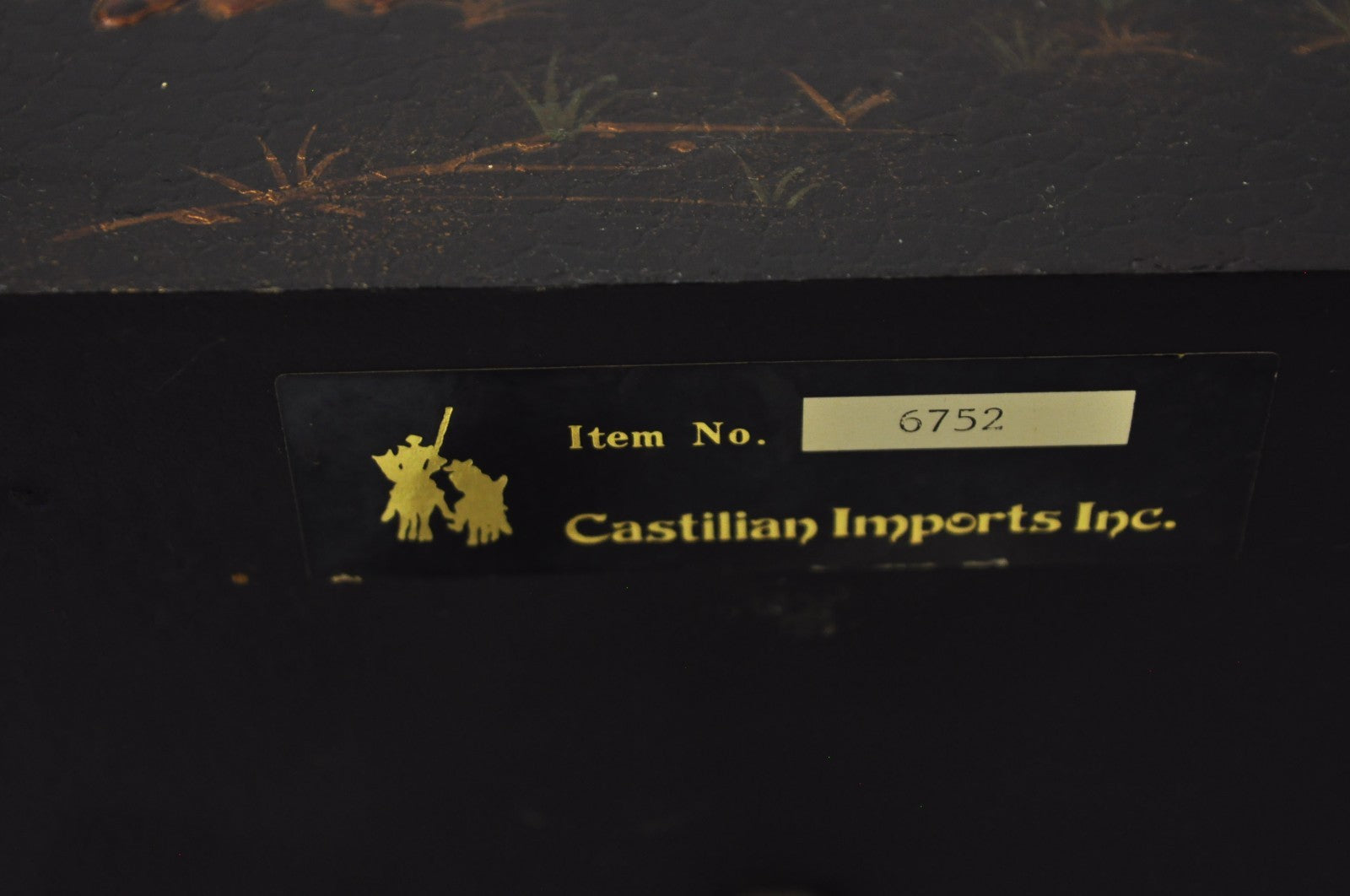 Castillian Imports Chinoiserie Black Lacquer Oriental Painted Obelisk Pyramid