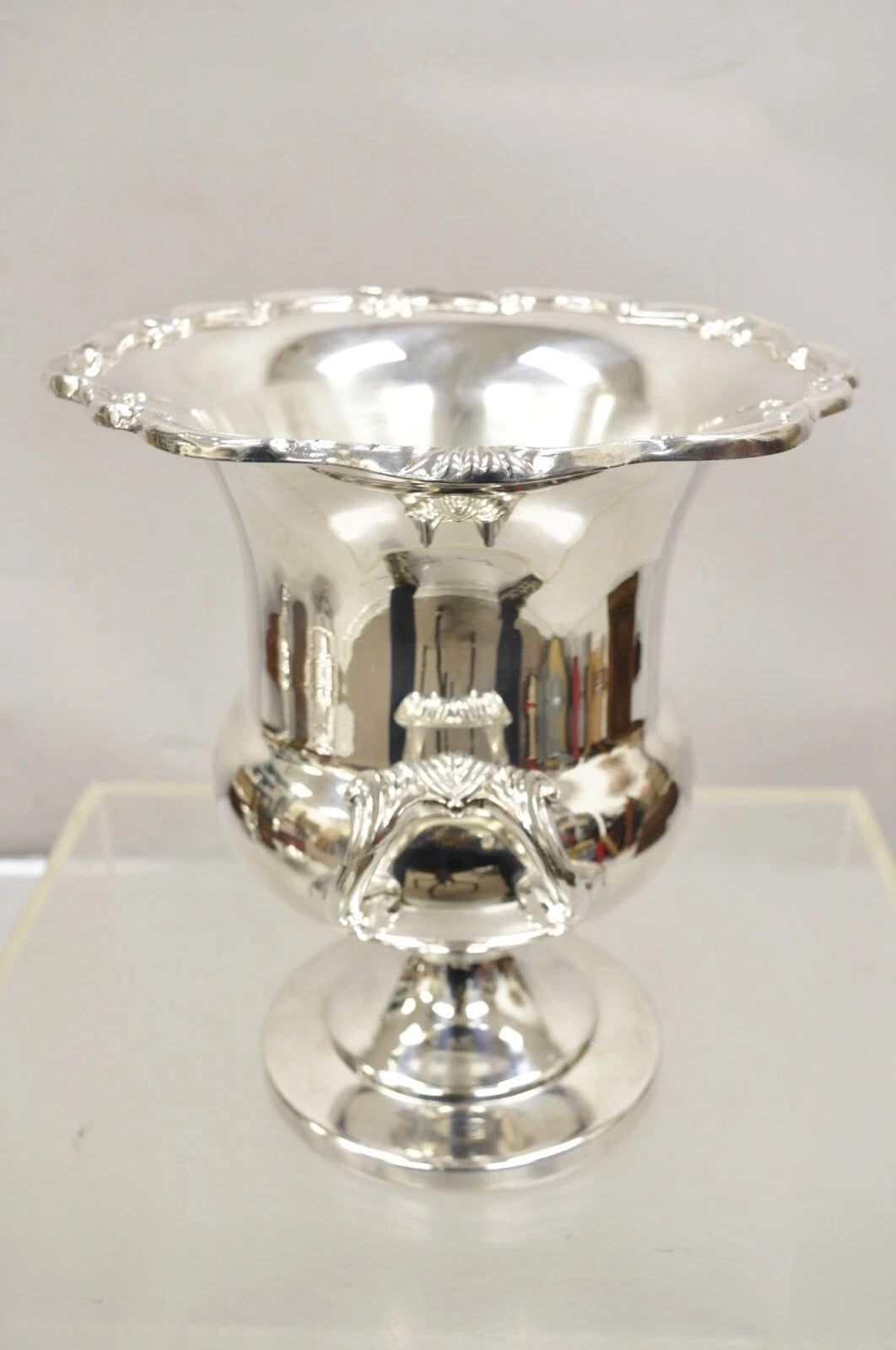 Vintage NJPHA 1988 Champion Silver Plate Trophy Cup Champagne Chiller Ice Bucket