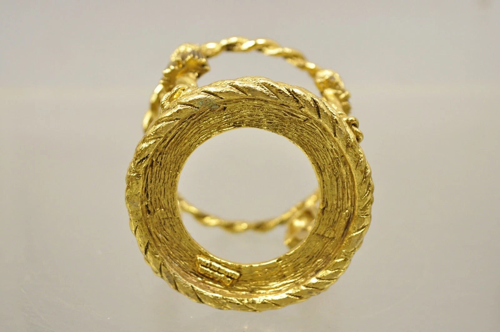 Vintage Art Glass Millefiori Italian Murano Round Sphere Paperweight on Stand