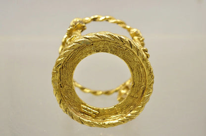 Vintage Art Glass Millefiori Italian Murano Round Sphere Paperweight on Stand